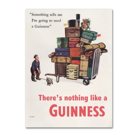 Guinness Brewery 'There's Nothing Like A Guinness II' Canvas Art,35x47